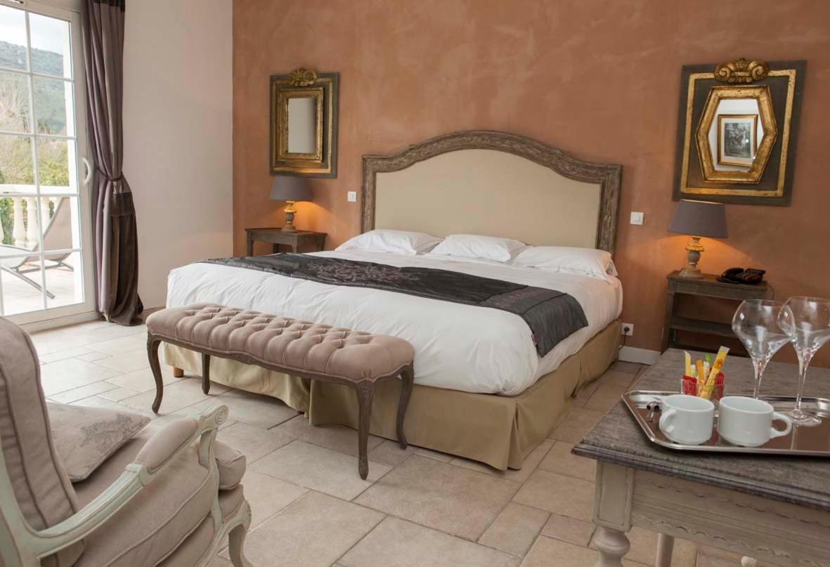 Chateau De Floure - Spa Et Piscine Exterieure Chauffee การ์กาซอน ภายนอก รูปภาพ