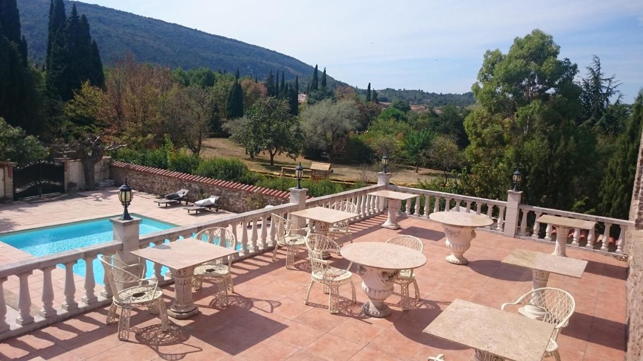Chateau De Floure - Spa Et Piscine Exterieure Chauffee การ์กาซอน ภายนอก รูปภาพ